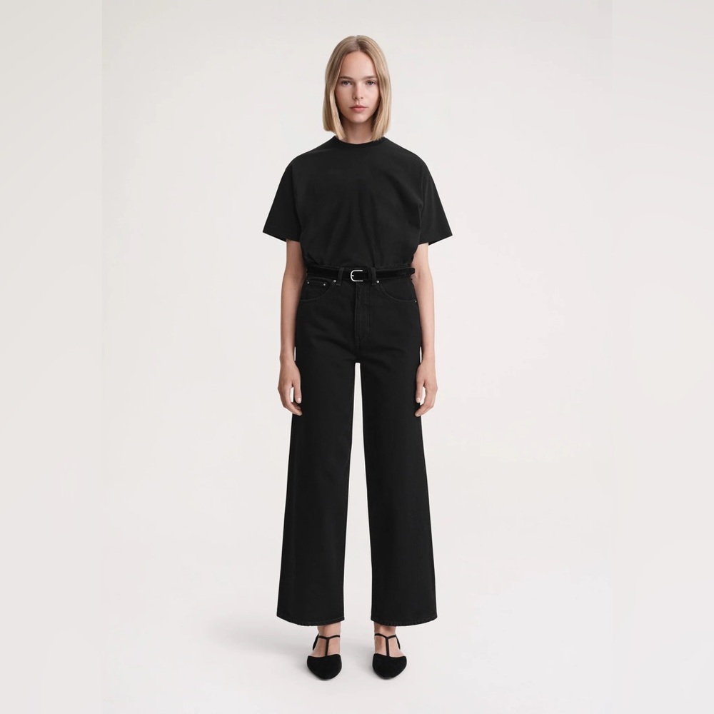 Toteme Black Wide Leg Jeans